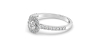 Bague en or et halo diamants