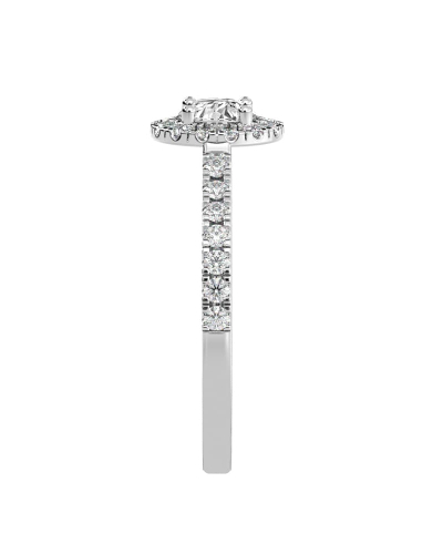 Bague en or et halo diamants