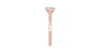 Bague Solitaire en Or rose  Accompagné Diamant Ovale