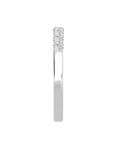 Demi Alliance en Or blanc et Diamants