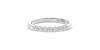 Demi Alliance en Or blanc et Diamants
