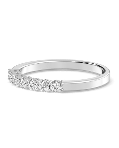 Demi Alliance en Or blanc et Diamants