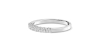 Demi Alliance en Or blanc et Diamants