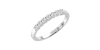 Demi Alliance en Or blanc et Diamants