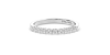 Demi Alliance en Or blanc et Diamants