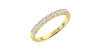 Demi Alliance en Or jaune et Diamants