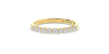 Demi Alliance en Or jaune et Diamants