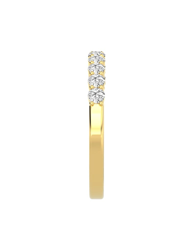Demi Alliance en Or jaune et Diamants
