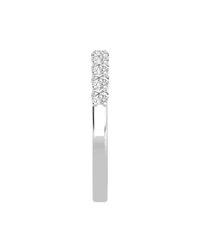 Demi Alliance en Or blanc et Diamants