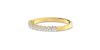 Demi Alliance en Or jaune et Diamants