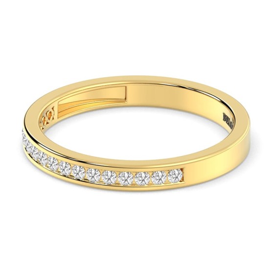 Demi Alliance Diamants Ronds Rail