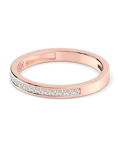 Demi Alliance Diamants Ronds Rail
