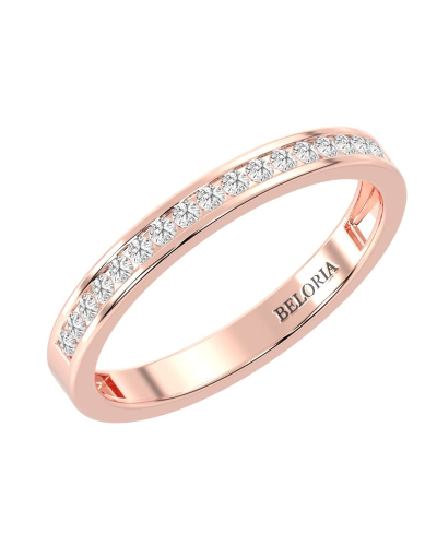 Demi Alliance Diamants Ronds Rail
