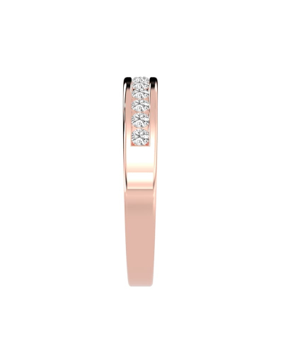 Demi Alliance Diamants Ronds Rail