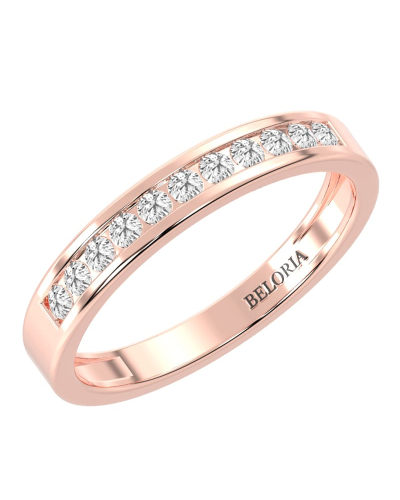 Demi Alliance Diamants Ronds Rail