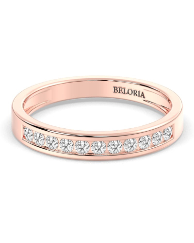 Demi Alliance Diamants Ronds Rail