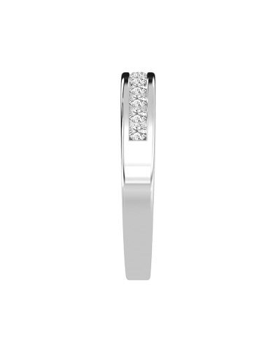 Demi Alliance Diamants Ronds Rail