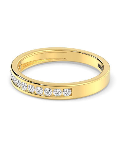 Demi Alliance Diamants Ronds Rail