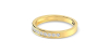 Demi Alliance Diamants Ronds Rail