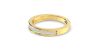 Demi Alliance Diamants Ronds Rail