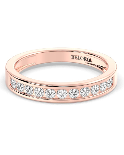 Demi Alliance Diamants Ronds Rail