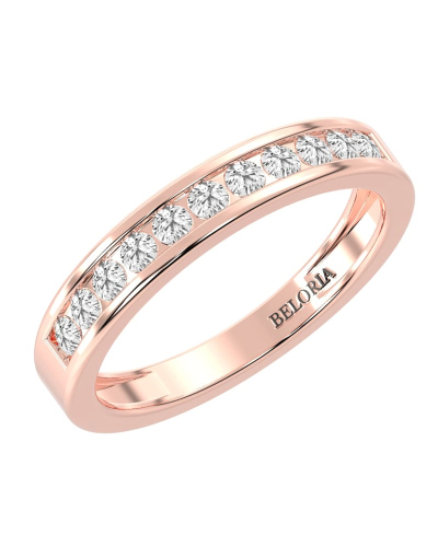 Demi Alliance Diamants Ronds Rail