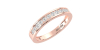 Demi Alliance Diamants Ronds Rail