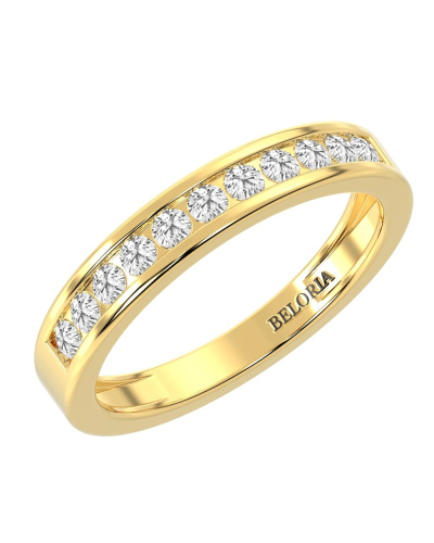 Demi Alliance Diamants Ronds Rail