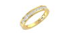 Demi Alliance Diamants Ronds Rail