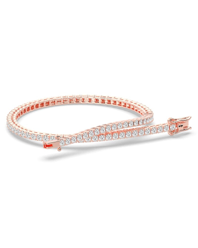 Bracelet Rivière de Diamants en Or rose