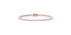 Bracelet Rivière de Diamants en Or rose