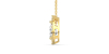 Collier or jaune 18 carats pendentif poire diamants et son halo de diamants