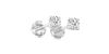 Boucles d'Oreilles en Or blanc avec diamant rond