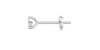 Boucles d'Oreilles en Or blanc avec Diamants Ovales