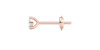 Boucles d'Oreilles en Or rose avec Diamants Ovales
