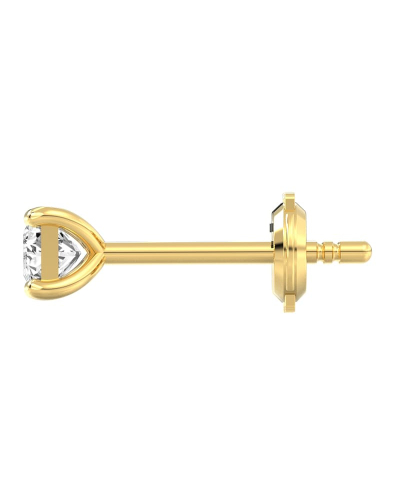 Boucles d'Oreilles en Or jaune avec Diamants Princesse