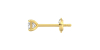 Boucles d'Oreilles en Or jaune avec Diamants Princesse