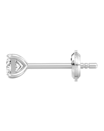 Boucles d'Oreilles en Or blanc avec Diamants Princesse
