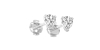 Boucles d'Oreilles en Or blanc avec Diamants Poire