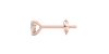 Boucles d'Oreilles en Or rose avec Diamants Poire