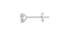 Boucles d'Oreilles en Or blanc avec Diamants Poire