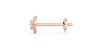 Boucles d'Oreilles en Or rose 18 carats avec Halo Diamant Rond