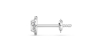 Boucles d'Oreilles en Or blanc avec Halo Diamant Ovale