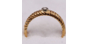 Bague en OR Jaune ornée d'un diamant central de 0.10 carat
