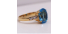Bague Topaze Diamants agrémentée de six diamants scintillants