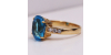 Bague Topaze Diamants agrémentée de six diamants scintillants