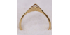 Bague Solitaire en Or Jaune avec un Diamant rond pour Femme