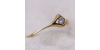 Bague Solitaire en Or Jaune avec un Diamant rond pour Femme