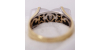 Bague bi-color Jaune et Blanc ornée de Diamants pour Femme