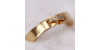 Bague en Or Jaune légèrement ouverte et sertie de diamants